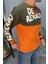 Baskılı Bisiklet Yaka Oversize Ince Sweatshirt 5