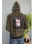 Arkası Baskılı Kapüşonlu Sweatshirt Kanguru Cepli Oversize 1