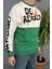 Baskılı Bisiklet Yaka Oversize Ince Sweatshirt 1
