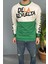 Baskılı Bisiklet Yaka Oversize Ince Sweatshirt 5