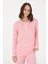Kadın Pembe Pijama Takım 50302755-VR041 3