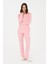 Kadın Pembe Pijama Takım 50302755-VR041 4