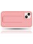Apple IPhone 13 Mini Uyumlu Mat Rose Gold Yumuşak Silikon Standlı Tutacaklı (Tutamaçlı) Telefon Kılıfı 1