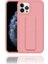 Apple IPhone 12 Pro Max Uyumlu Rose Gold Yumuşak Silikon Standlı Tutacaklı (Tutamaçlı) Telefon Kılıfı 2