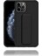 Apple IPhone 11 Pro Uyumlu Mat Siyah Yumuşak Silikon Standlı Tutacaklı (Tutamaçlı) Telefon Kılıfı 2