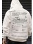 Erkek Original Baskılı Ekru Kırık Beyaz 3 Iplik Şardonlu Kapüşonlu Oversize Salaş Bol Kesim Hoodie Sweatshirt 1
