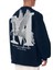Erkek Lacivert Mythical Baskılı Kalın Soft 3 Iplik Içi Şardonlu 0 Sıfır Yaka Oversize Salaş Sweatshirt 2