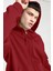 Erkek Kırmzı Kapüşonlu Fermuarlı 3 Üç Iplik Polar Kanguru Oversize Sweatshirt Zip Up Hoodie 1
