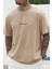 Erkek Spectacular Camel Oversize Salas T-Shirt 1