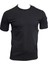 Erkek Siyah T-Shirt Yazlık Yakasız Likralı 1
