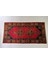 118X231 cm Kırmızı Renkli Rustik Desenli El Dokuma Yün Türk Kilim 1