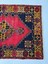 118X231 cm Kırmızı Renkli Rustik Desenli El Dokuma Yün Türk Kilim 2