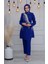 Ribas Abiye Pantalonlu Takım R132 Saks Mavi 1