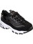 Siyah-Gold Kadın Deri Sneaker Dlites 13087 Bkgd 1