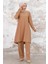 Seyal Tunik Pantolon Bürümcük Takım 1252 - Vizon 3