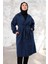 Esilay Kuşaklı Oversize Kap 1244 - Saks Mavisi 2