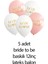 Atölye Mi Gümüş Bride To Be Balon Seti Kalp Balonlu Bride Parti Balon Süsleme Seti 4