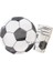 Siyah beyaz futbol topu Desenli Karton Tabak Bardak 8'li Set 1
