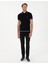 Erkek Siyah Slim Fit Fermuarlı Polo Yaka Yün Karışımlı Triko Tişört 50296436-VR046 4