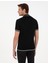 Erkek Siyah Slim Fit Fermuarlı Polo Yaka Yün Karışımlı Triko Tişört 50296436-VR046 5