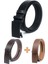 3'lü Manda Derisi Otomatik Tokalı Deliksiz Erkek Kemeri - Otomatik Kemer 1