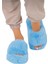Ekstra Yumuşak Tüylü Kadın Terlik Mavi 1