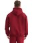 Erkek Oversize Şardonlu 3 İplik Kapüşonlu Sweatshirt, Kanguru Cepli İçi Yumuşak Tüylü 4