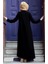 Medine Ipeği Tesettür Pile Detaylı Ferace MDC-0165 Siyah 5