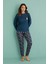 Kadın Bisiklet Yaka Termal Pijama Takımı 14101/14 - 1 Adet 3