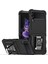 Samsung Galaxy Z Flip 4 Uyumlu Armour Yüzüklü Seri Arka Koruma Kılıf 1