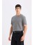New Regular Fit Bisiklet Yaka Basic Düz Kısa Kollu Tişört E1091AXNS 3