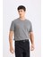 New Regular Fit Bisiklet Yaka Basic Düz Kısa Kollu Tişört E1091AXNS 4
