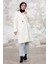 Duha Tesettür Peluş Kap 1218 - Beyaz 4
