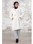 Duha Tesettür Peluş Kap 1218 - Beyaz 1