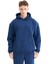 Erkek Oversize Şardonlu 3 İplik Kapüşonlu Sweatshirt, Kanguru Cepli İçi Yumuşak Tüylü 2