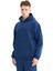 Erkek Oversize Şardonlu 3 İplik Kapüşonlu Sweatshirt, Kanguru Cepli İçi Yumuşak Tüylü 3