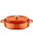 Döküm Çok Amaçlı Yayvan Tencere Çap(Ø)28 Cm. Trendy Serisi - Turuncu 1