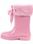 W10239 Campera Charol Soft Pembe Ortopedik Kız Çocuk Yağmur Çizme 3
