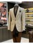 Italyan Stil Slim Fit Kazayağı Desen Erkek Ceket Kahverengi T13045 1