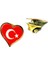 Kalpli Bayrak Yaka Rozeti ( 30'adet ) 1