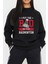 Badminton Tenis Baskılı Siyah Kadın Erkek Pamuklu Sweatshirt Cu59 1