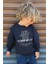 Erkek Çocuk Sweatshirt Yazı Baskılı 4-8 Yaş, Lacivert 2