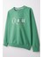 Erkek Çocuk Sweatshirt Yazı Baskılı 4-8 Yaş, Mint Yeşili 3