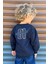 Erkek Çocuk Sweatshirt Yazı Baskılı 4-8 Yaş, Lacivert 5
