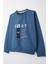 Erkek Çocuk Sweatshirt 4-8 Yaş, Indigo 3