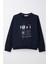 Erkek Çocuk Sweatshirt 4-8 Yaş, Lacivert 1