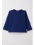 Erkek Çocuk Uzun Kollu Tişört Basic 1-4 Yaş, Saks Mavisi 1