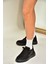 P274048809 Siyah Kadın Spor Ayakkabı Sneakers 2