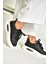 T328729609 Siyah Kalın Tabanlı Spor Ayakkabı Sneakers 2