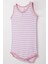Kız Bebek Atlet Zıbın Body Çizgili 9 Ay-3 Yaş, Pembe 3